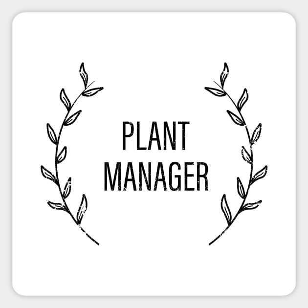 Plant Manager - Wreath Design Sticker by Plantitas